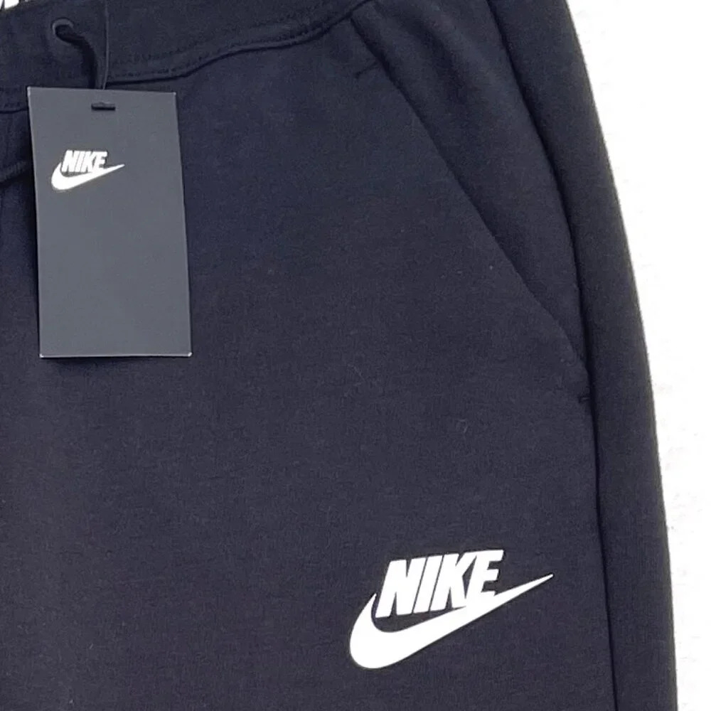 NWT NIKE Croped Jersey High Waist PANT SNKR 884410-010 Black S - Picture 10 of 13